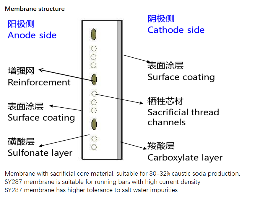 perfluorinated sulfonicacid-carboxylic acid composite ion exchange membrane